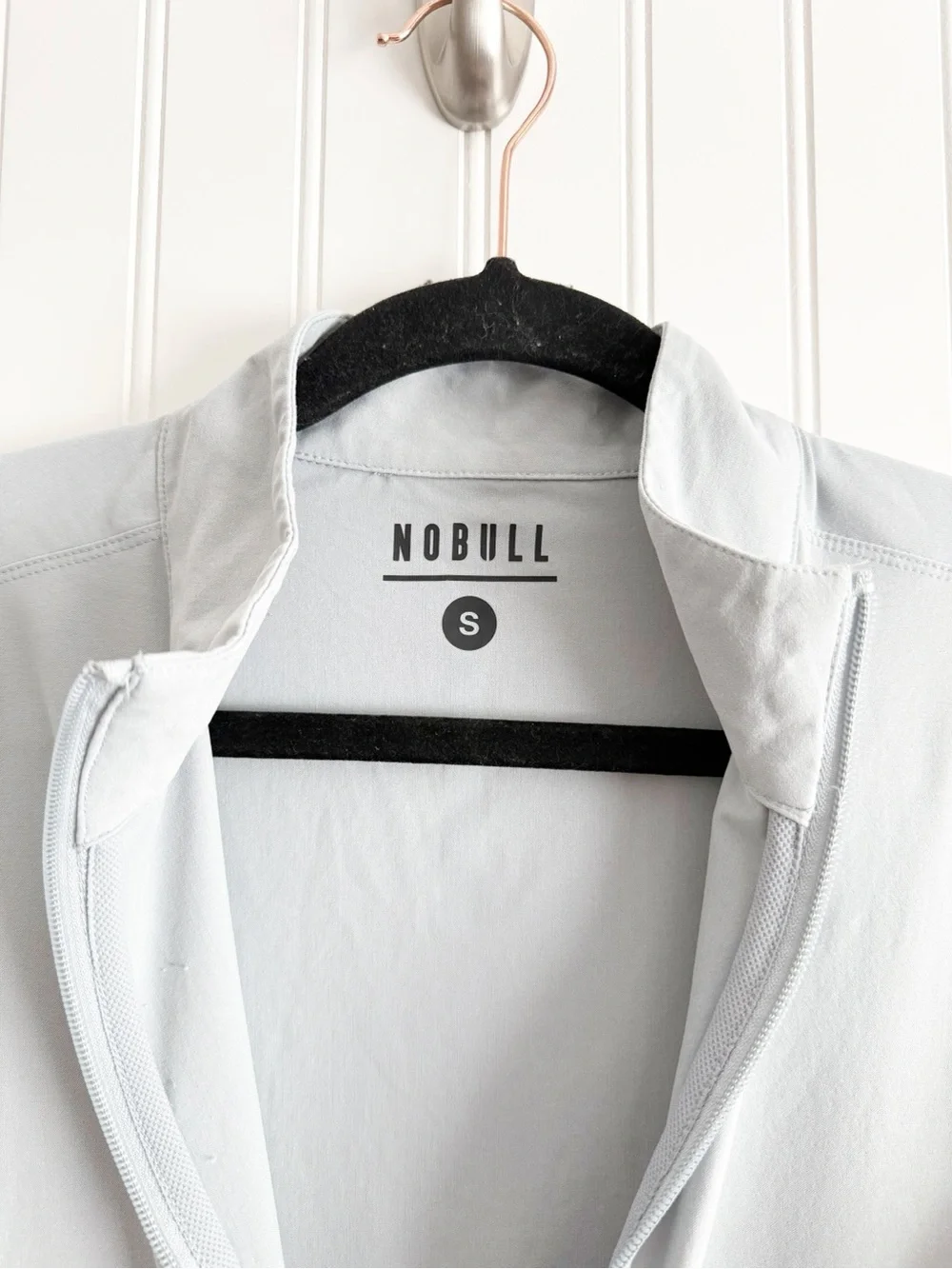 NoBull Size Small Gray 4Way Stretch Woven Lightweight Jacket